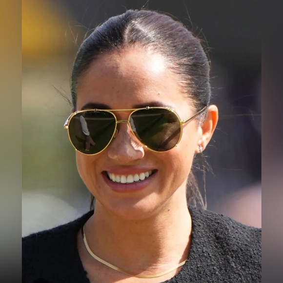 Linda Farrow Accessories - Linda Farrow Newman Aviator Sunglasses ASO Meghan Markle